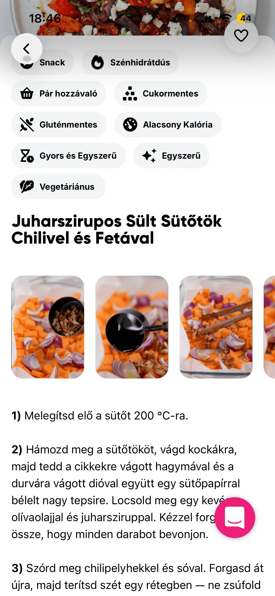 Lépésről lépésre fotókkal illusztrált receptek